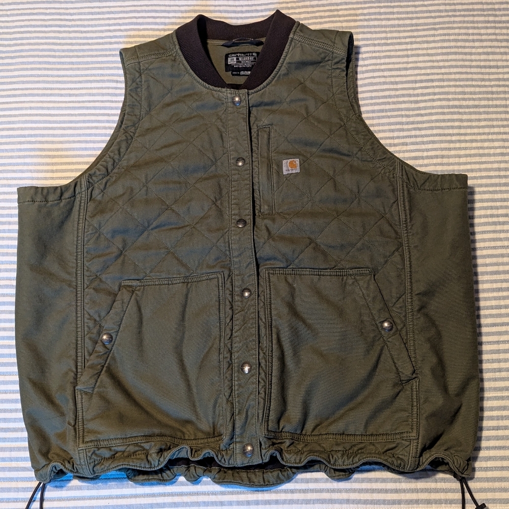 Carhartt Dark Green Quilted Vest